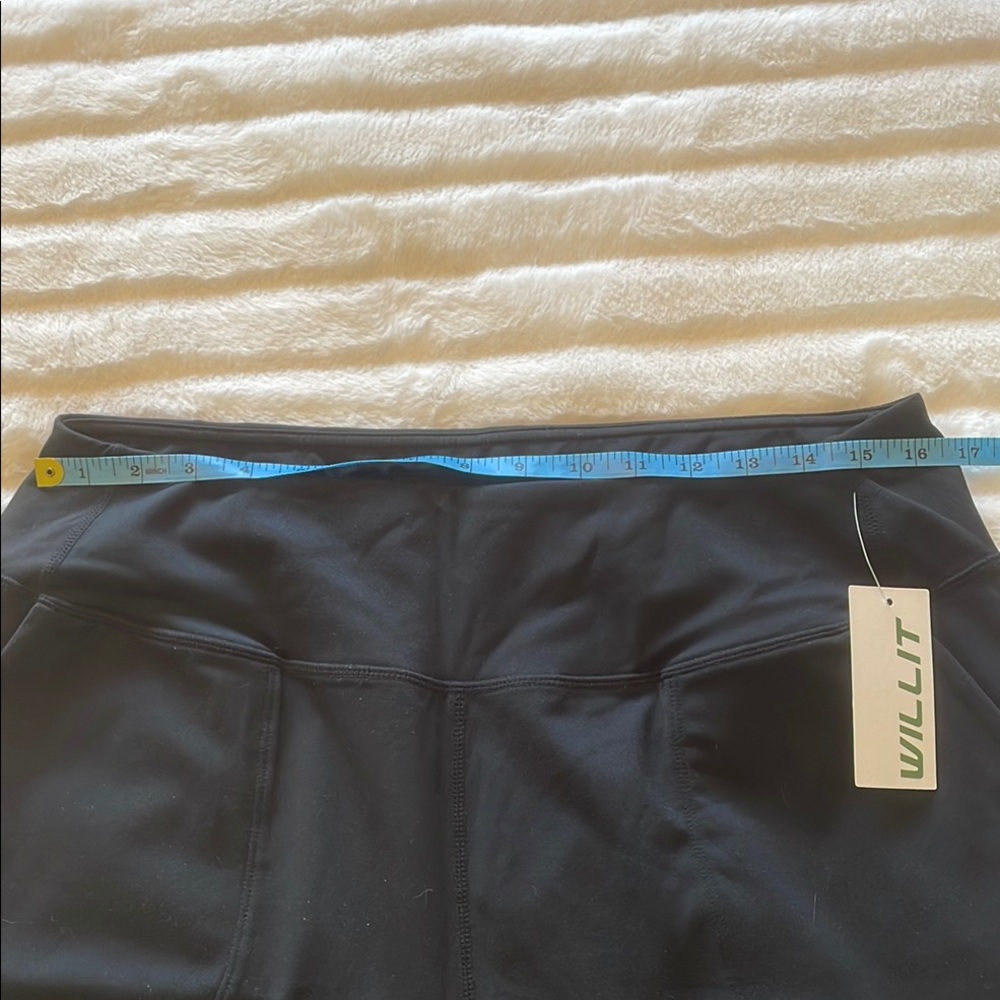 New with tags Willit Classic Black High-Rise yoga Wide Leg Pants, size XXL - Picture 13 of 15